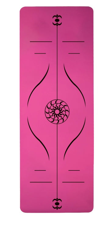 Yoga Mat Posture Line Non-Slip TPE Fitness Mat – Beginner Support &amp; Alignment Guide