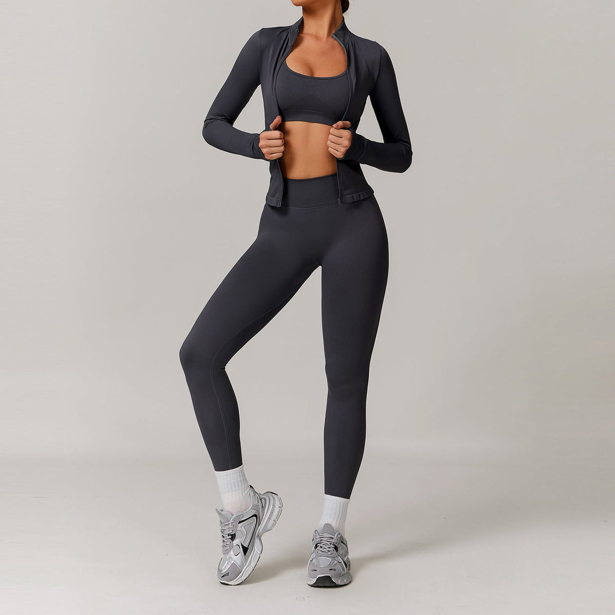 Women’s Seamless Beauty-Back Yoga Set – Quick-Dry Tight Running & Workout Activewear
