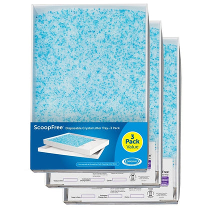 PetSafe ScoopFree Premium Self-Cleaning Cat Litter Box Tray Refills - Disposable - Non-Clumping Crystal Litter - 3-Pack 🍁 All In One Marketplace Canada
