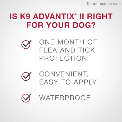 K9 Advantix II Flea and Tick Treatment for Extra Large Dogs weighing over 25 kg (over 55 lbs.)-2 doses 🍁 All In One Marketplace Canada