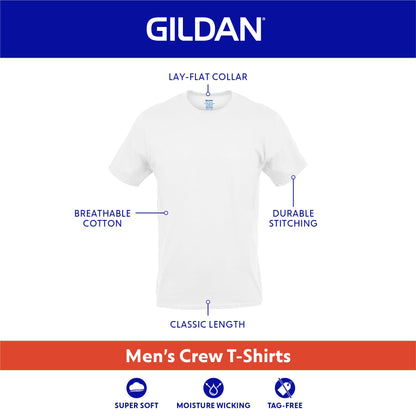 Gildan Men's Crew T-Shirts, Multipack, Style G1100, White (6-Pack), X-Large 🍁 All In One Marketplace Canada