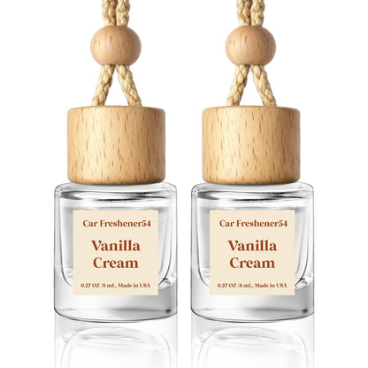 HoogaLife Car Air Fresheners Diffuser 2 Pack Hanging Air Fresheners Diffuser - Vanilla Cream Fragrance Oil Air Diffuser for Car, 45+ Days Long Lasting Fragrance Made in USA 🍁 All In One Marketplace Canada