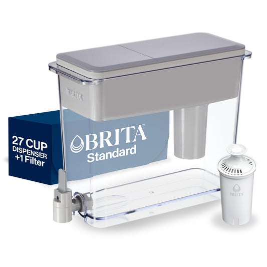 Brita 27 Cup Filter Dispenser, Reduces Chlorine taste and odour from Tap Water, Filters 151 Litres, UltraMax, Grey 🍁 All In One Marketplace Canada