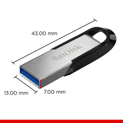 SanDisk Ultra Flair USB 3.0 128GB Flash Drive High Performance up to 150MB/s (SDCZ73-128G-G46), Black, Silver 🍁 All In One Marketplace Canada