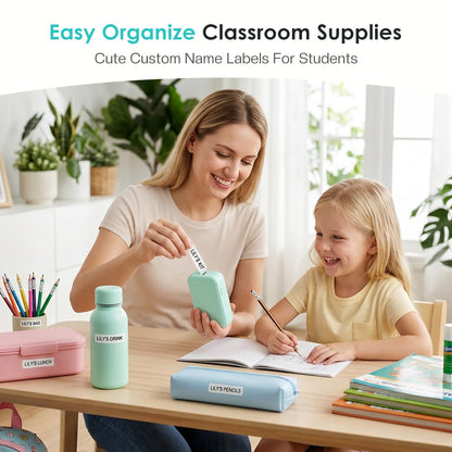 Phomemo D30 Label Maker Machine with Tape, Portable Bluetooth Label Printer, Small Smart Phone Handheld Sticker Mini Labeler Multiple Templates Font Icon Easy to Use Inkless Rechargeable F Office Home 🍁 All In One Marketplace Canada