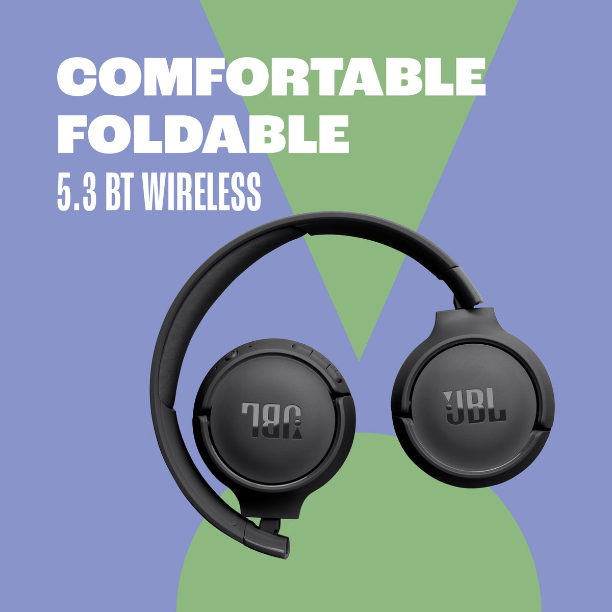 JBL Tune 520BT - Wireless On-Ear Headphones, Up to 57H Battery Life and Speed Charge, Lightweight, Comfortable and Foldable Design, Hands-Free Calls with Voice Aware (Purple) 🍁 All In One Marketplace Canada