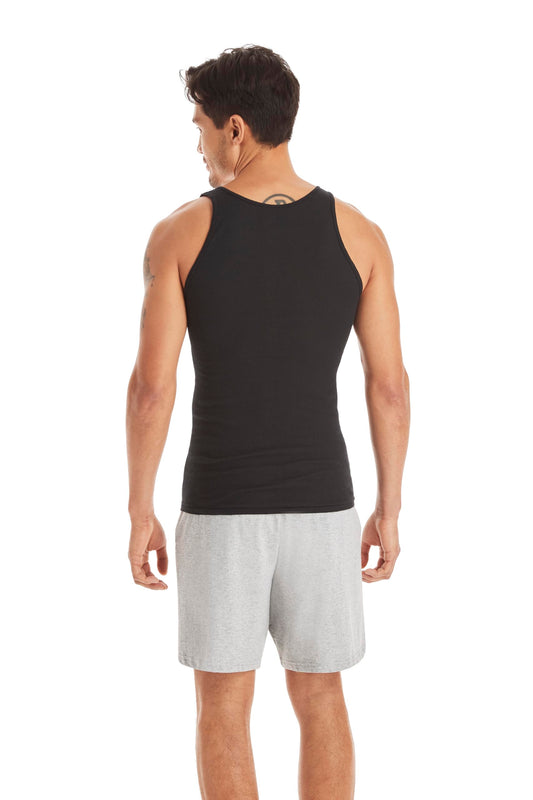 Hanes Mens ComfortSoft 6 Pack FreshIQ Tagless A-Shirts Undershirt, BLACK, Small US 🍁 All In One Marketplace Canada