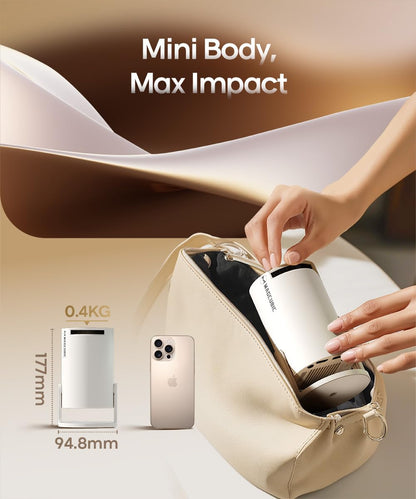 Magcubic Projector with WiFi 6 and Bluetooth 5.4, Mini Portable Projecteur with Auto Keystone, 4K Support, 200 ANSI, 180 Degree Rotation, Built-in Apps, Smart Projector for Outdoor Movie Bedroom 🍁 All In One Marketplace Canada