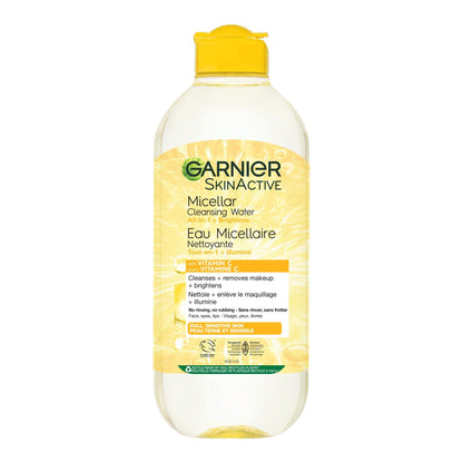 Garnier Micellar Cleansing Water, All-in-One Makeup Remover & Face Cleanser With Vitamin C, Hypoallergenic, All Skin Types Even Sensitive Skin, 400 ml 🍁 All In One Marketplace Canada