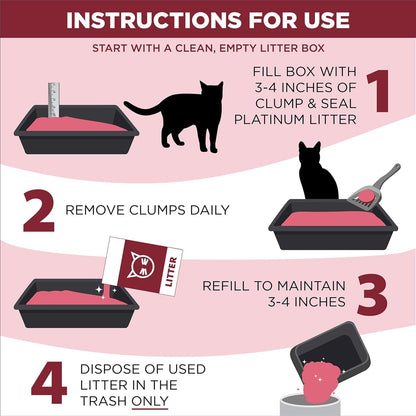 Arm & Hammer Platinum Cat Litter, Clump & Seal, Extra Strength Complete Odour Sealing with 14 Days of Odour Control, Multi-Cat, Hard Clumping Clay, 99.99% Dust Free, 12.47kg (Pack of 1) 🍁 All In One Marketplace Canada
