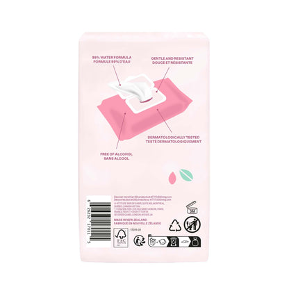 ATTITUDE Baby Water Wipes, EWG Verified, Safe for Newborns, Unscented & Fragrance-Free, 99% Water, Gentle & Hypoallergenic, Vegan & Dermatologically Tested, Travel Pack with Hard Lid, 72 Count (Pack of 3) 🍁 All In One Marketplace Canada