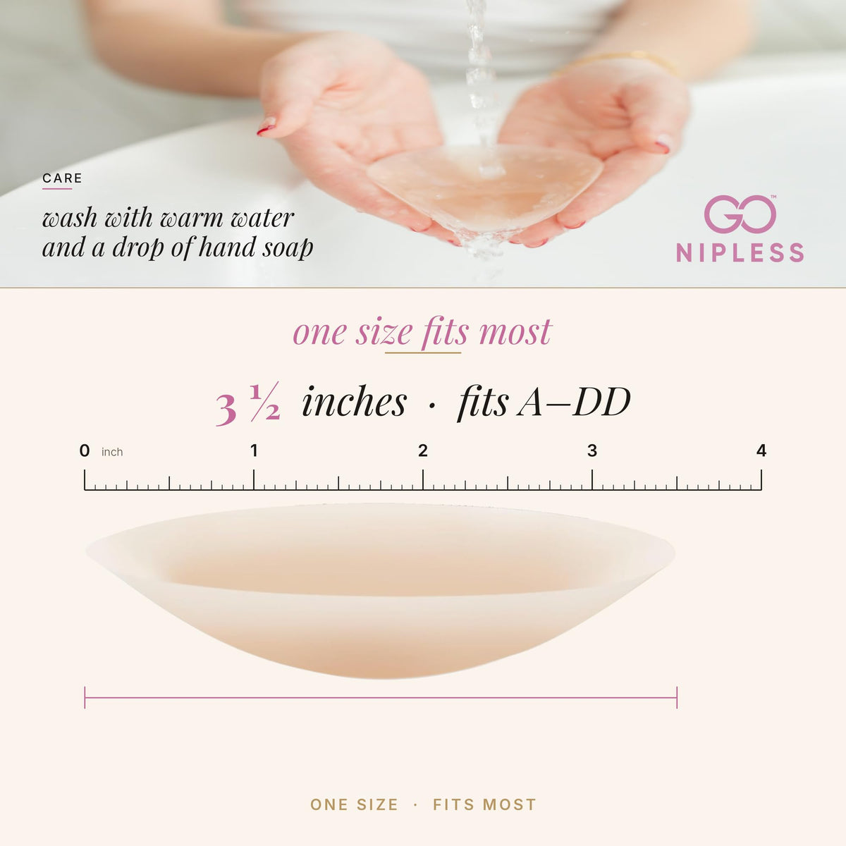 Nipple Covers for Women-Reusable Pasties Nipple Cover-Adhesive Silicone Nipple Pasties-Size A-D Womens Bra (1 Pair) 🍁 All In One Marketplace Canada