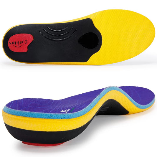 VALSOLE Heavy Duty Support Pain Relief Orthotics - 220+ lbs Plantar Fasciitis High Arch Support Insoles for Men Women, Flat Feet Orthotic Insert, Work Boot Shoe Insole, Absorb Shock with Every Step 🍁 All In One Marketplace Canada