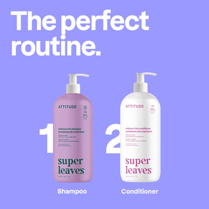 ATTITUDE Moisture Rich Hair Conditioner, Made in Canada, For Dry and Damaged Hair, Naturally Derived Ingredients, Vegan Detangler, Dermatologiocally Tested, Quinoa and Jojoba, 946 mL 🍁 All In One Marketplace Canada