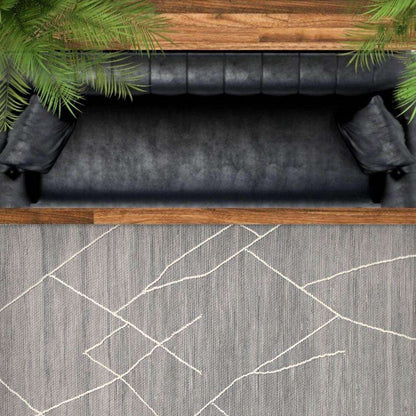 Teppich Mabel aus gewebter Wolle 6X9