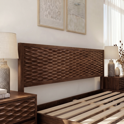 Elara Solid Wood Bed Frame
