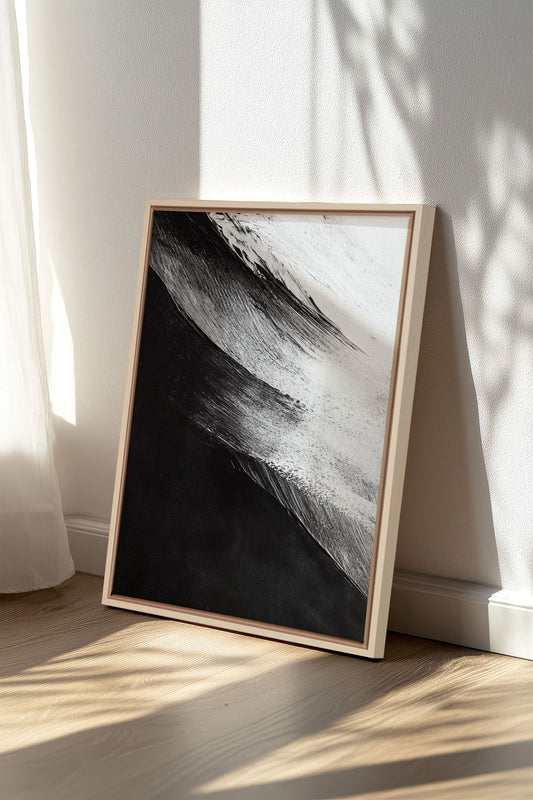 GEZEIT DER SCHATTEN, Kunstwerk auf gespannter Leinwand
