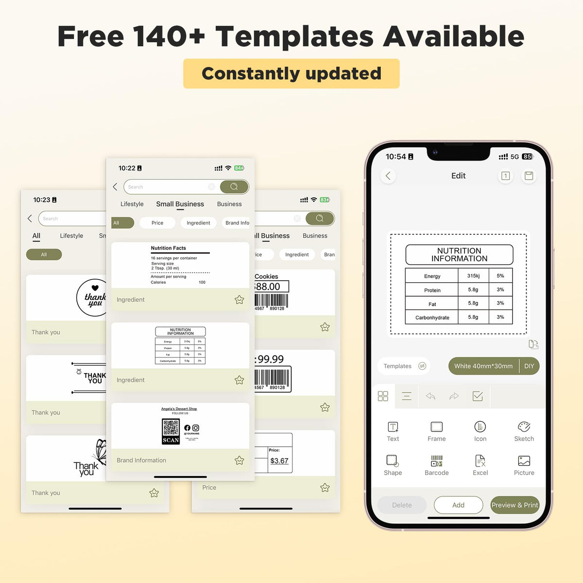 SUPVAN T50M Pro Bluetooth Label Maker Machine with Tape, Wide Waterproof Label, Versatile App with 30 Fonts and 660+ Icons, Inkless Labeler for Home, Kitchen, School, Office Organization, Set 1 🍁 All In One Marketplace Canada