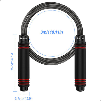 Blukar Jump Rope, Speed Skipping Jumping Rope Tangle-free Adjustable 🍁 All In One Marketplace Canada