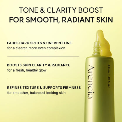 Arencia Vitamin C Booster Shot Serum with Glutathione, Niacinamide and Vitamin E for Dark Spot Care, Fine Lines & Wrinkles, Glass Skin, Korean Skincare 30ml 🍁 All In One Marketplace Canada