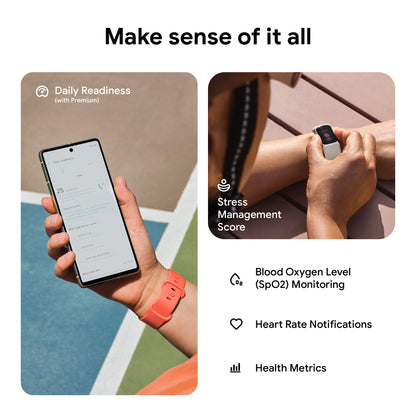 Google Fitbit Charge 6 Advanced Health and Fitness Tracker with Built-in GPS, Stress Management Tools, Sleep Tracking, 24/7 Heart Rate and more -- Silver/White 🍁 All In One Marketplace Canada