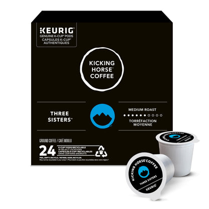 Kicking Horse Three Sisters, Medium Roast, K-Cup Coffee Pods, 24 Count 🍁 All In One Marketplace Canada