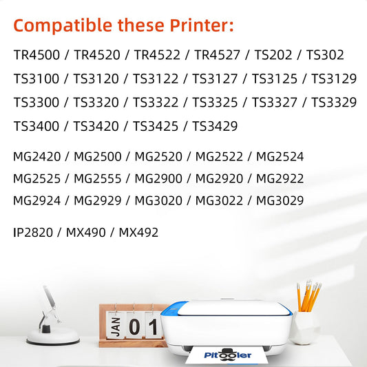 Pitooler for Canon Ink 245 246, Printer Ink for Canon PG-245XL 246XL Black Color, for Canon TS3420 Ink Cartridges, Fit for Pixma TS3400 MX492 TR4520 TS3120 TR4500 MG2920 MG2520 MG2525 Printer 🍁 All In One Marketplace Canada