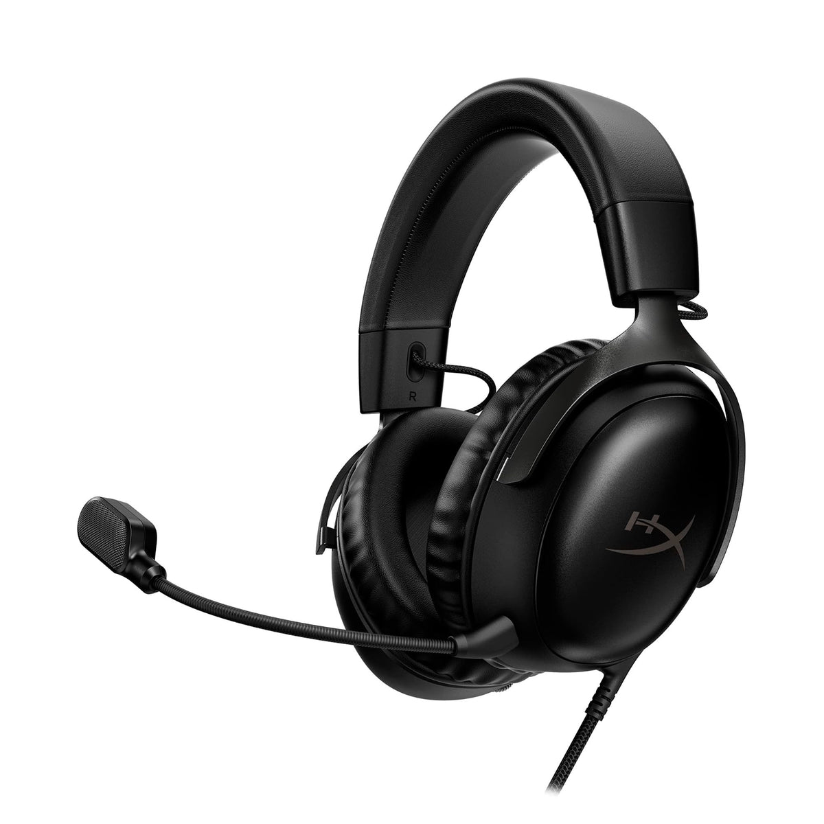 HyperX Cloud III – Wired Gaming Headset, PC, PS5, Xbox Series X|S, Angled 53mm Drivers, DTS Spatial Audio, Memory Foam, Durable Frame, Ultra-Clear 10mm Mic, USB-C, USB-A, 3.5mm – Black 🍁 All In One Marketplace Canada