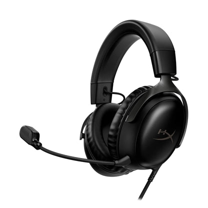 HyperX Cloud III – Wired Gaming Headset, PC, PS5, Xbox Series X|S, Angled 53mm Drivers, DTS Spatial Audio, Memory Foam, Durable Frame, Ultra-Clear 10mm Mic, USB-C, USB-A, 3.5mm – Black 🍁 All In One Marketplace Canada