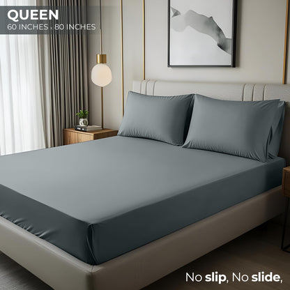 Utopia Bedding Queen Fitted Sheet - Bottom Sheet - Deep Pocket - Soft Microfiber -Shrinkage and Fade Resistant-Easy Care -1 Fitted Sheet Only (Grey) 🍁 All In One Marketplace Canada