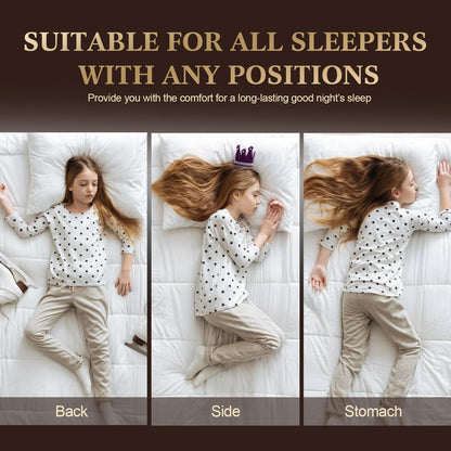 SHERWOOD Pillows Standard Size 2 Pack Hotel Pillow with Cotton Cover and Down Alternative Fiber Fill Bed Pillow for Sleeping (White, Standard 20x26 inch) 🍁 All In One Marketplace Canada