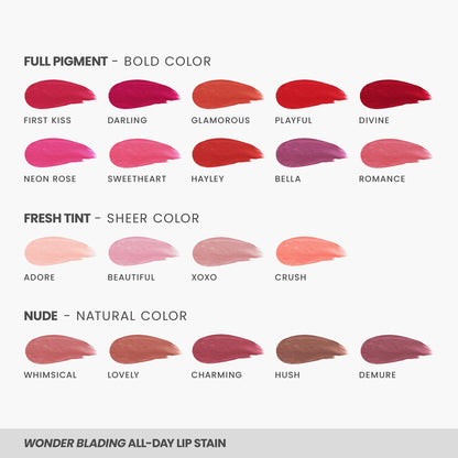 Wonderskin Wonder Blading All Day Lip Stain Peel Off Masque - Long Lasting, Waterproof and Transfer Proof Nude Lip Tint, Matte Finish Peel Off Makeup (Whimsical Masque) 🍁 All In One Marketplace Canada