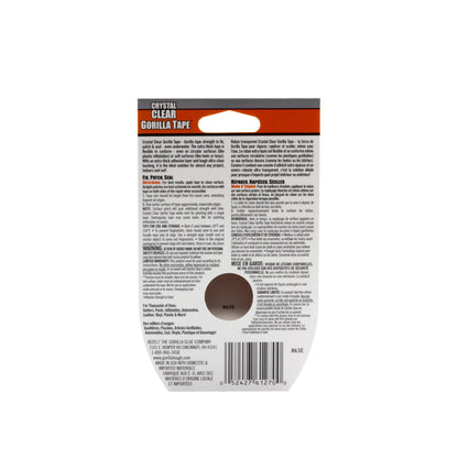 Gorilla Crystal Clear Tape, Duct, Utility, Non-Yellowing, Heavy Duty, Extra Thick Adhesive, Flexible, UV Temperature Resistant, 1.88 in x 27 ft, (Pack of 1), 6127002 🍁 All In One Marketplace Canada