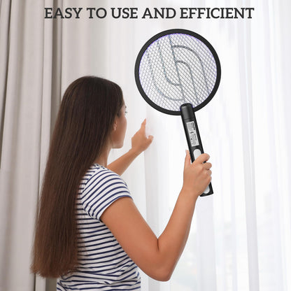 PALONE Bug Zapper Racket, Electric Bug Zapper, 4000V Electric Swatter 3 Layers Lamp, Indoor Zapper Without Waving Hands for Kitchen, Home, Garden and Outdoors(Black) 🍁 All In One Marketplace Canada