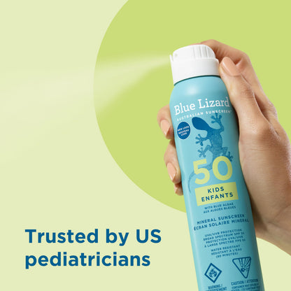 Blue Lizard Kids Mineral SPF 50 Sunscreen Spray, Broad-Spectrum UVA/UVB Protection, Water-Resistant, Zinc Oxide Formula, 142 g 🍁 All In One Marketplace Canada