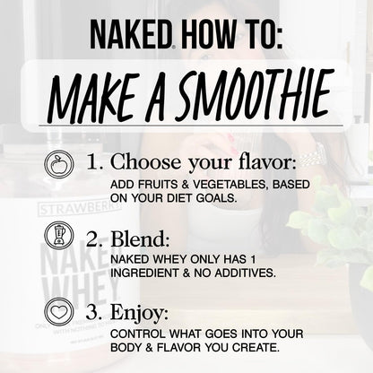 NAKED WHEY 5LB 100% Grass Fed Whey Protein Powder - 1 Undenatured, Bulk, Unflavored - GMO, Soy, and Gluten Free - No Preservatives - Stimulate Muscle Growth - Enhance Recovery - 76 Servings 🍁 All In One Marketplace Canada
