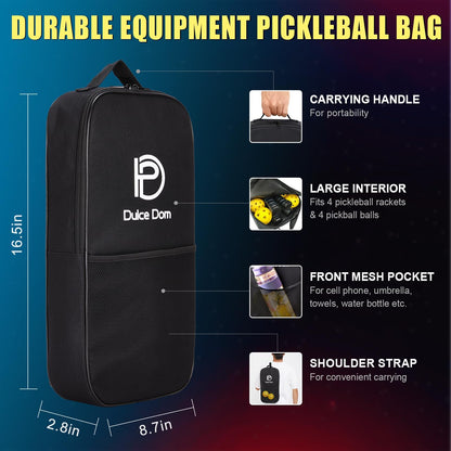 DULCE DOM Pickleball Paddles, USAPA Approved Lightweight Pickle-Ball Set with 4 Premium Balls and Bag, Perfect Raquette Gifts fo Women Men 🍁 All In One Marketplace Canada