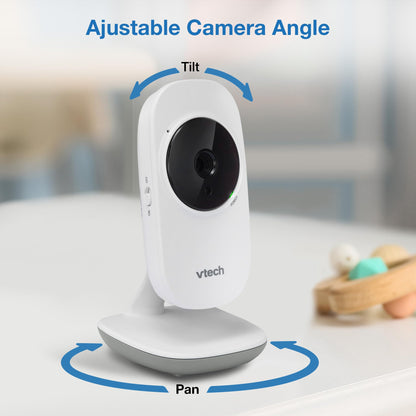 VTech VM819-2 Baby Monitor, 2.8” Screen, 2 Cameras, 1000ft Range, Night Vision, 2-Way Audio, Temperature Sensor, Lullabies, Secured Transmission No WiFi 🍁 All In One Marketplace Canada