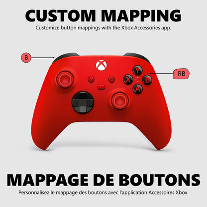 XBOX Core Wireless Gaming Controller – Pulse Red for Series X|S, One, Windows PC, Android, and iOS 🍁 All In One Marketplace Canada
