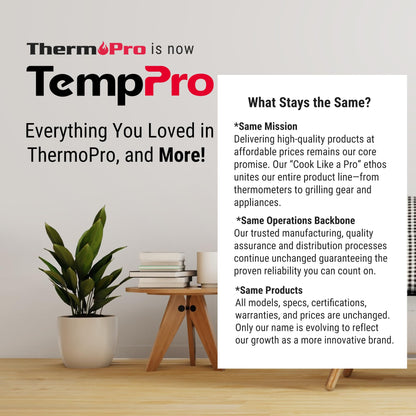 TempPro TP50 Digital Hygrometer Indoor Thermometer with Max/Min Records Room Thermometer and Humidity Monitor with Large LCD Display (Previously ThermoPro) 🍁 All In One Marketplace Canada
