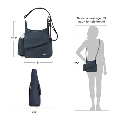 Travelon Anti-Theft Classic Messenger Bag, One Size, Midnight 🍁 All In One Marketplace Canada