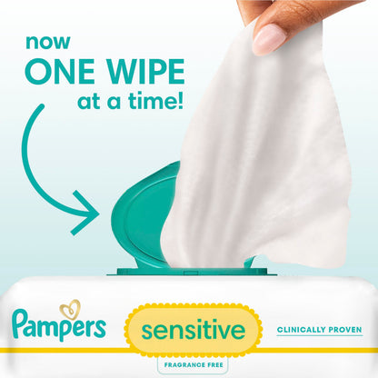 Pampers Baby Wipes Sensitive Perfume Free 12X Pop-Top Packs, 1 Pack (Count of 1008) 🍁 All In One Marketplace Canada