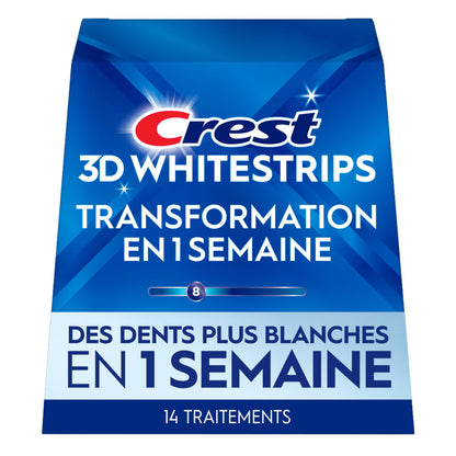 Crest 3D Whitestrips 1 Week Transformation At-home Teeth Whitening Kit, 14 Treatments, 8 Levels Whiter 🍁 All In One Marketplace Canada