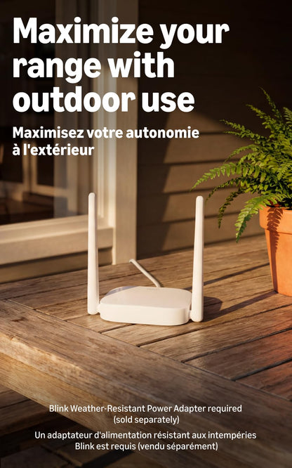 Blink Outdoor XR+ — Extended Range Wireless Outdoor 4 Camera with 10x security coverage powered by Blink's proprietary XR technology — 1 camera system 🍁 All In One Marketplace Canada