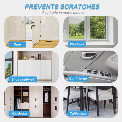 Cat Scratch Protector 11.8" x 118" Self-Adhesive Single Side Furniture Protectors from Cats Scratch, Cat Couch Scratch Protector, Transparent DIY Cutting Anti Scratch Furniture Protector 🍁 All In One Marketplace Canada