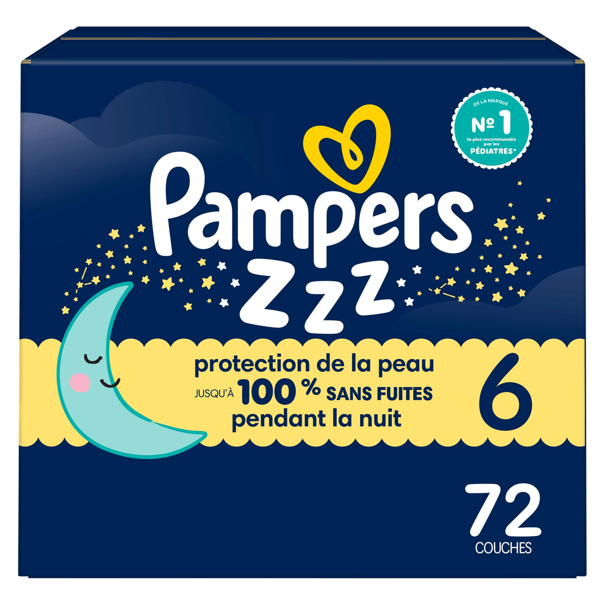 Pampers Diapers Size 6, 72 Count - Pampers Swaddlers Overnights Disposable Baby Diapers, Enormous Pack (Packaging & Prints May Vary) 🍁 All In One Marketplace Canada