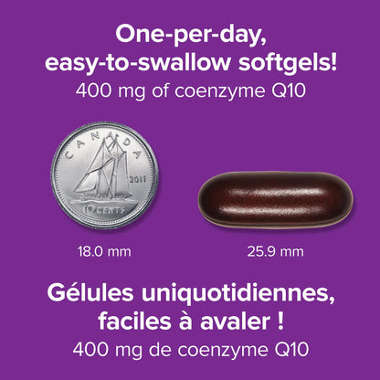 Webber Naturals Coenzyme Q10 (CoQ10) 400 mg, 60 Softgels, Ultra Strength, High Potency Antioxidant, For Heart Health, Cellular Energy Production, and Migraine Support 🍁 All In One Marketplace Canada