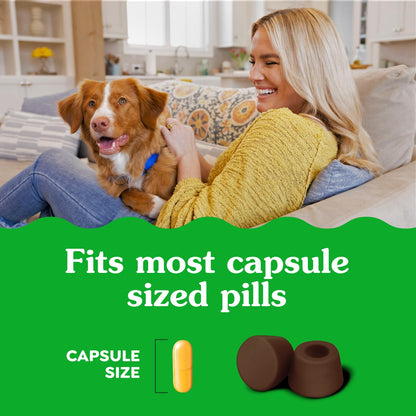GREENIES Pill Pockets Capsule Size Natural Soft Dog Treats Chicken Flavor, (60 Treats) 15.8oz. Pack 🍁 All In One Marketplace Canada