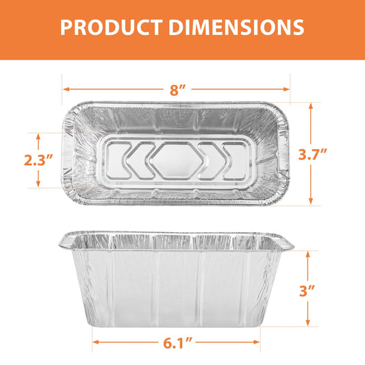 Rushare 30 Pack Drip Pan Liners for Blackstone 17"/22"/30"/28"/36" Griddle, Grease Cup Liners for Blackstone 5017, Disposable Aluminum Foil Drip Pan Liner, 8 x 3.7 Inch 🍁 All In One Marketplace Canada