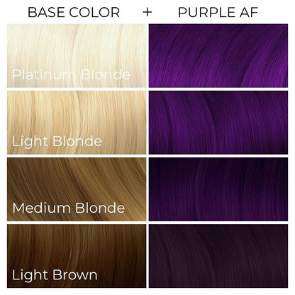 ARCTIC FOX CRUELTY FREE 100% VEGAN SEMI PERMANENT HAIR COLOUR DYE (236 ml, PURPLE AF) 🍁 All In One Marketplace Canada
